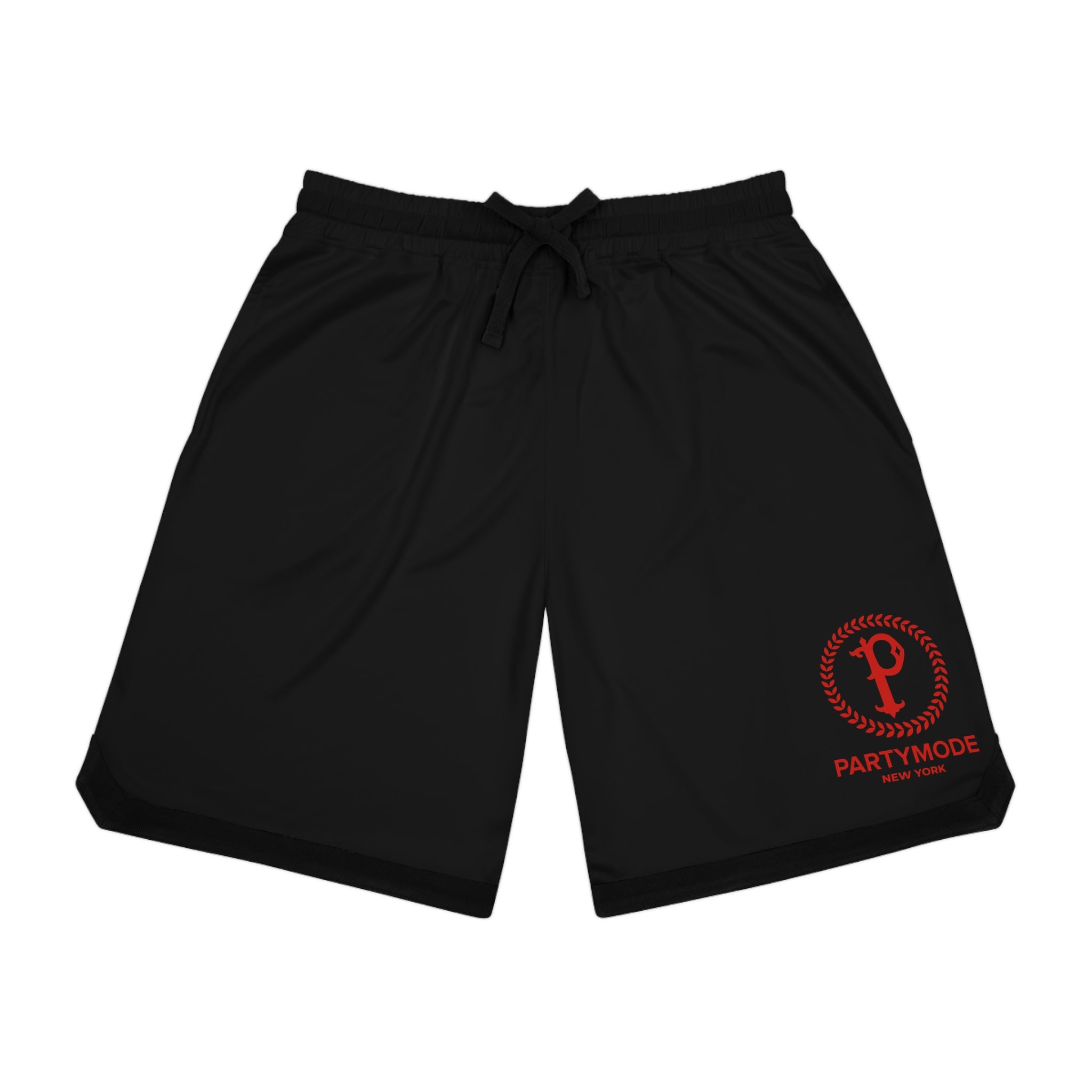 Black Basketball Ribbed Shorts