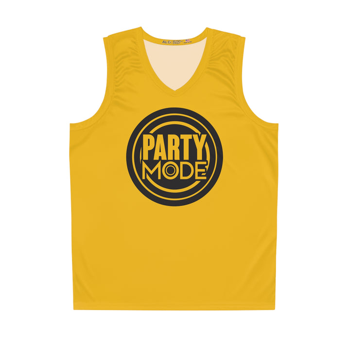 Yellow Basketball Jersey (Partymode Logo)