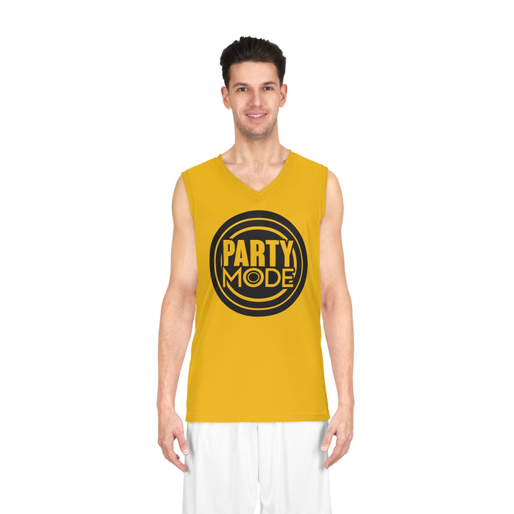 Yellow Basketball Jersey (Partymode Logo)