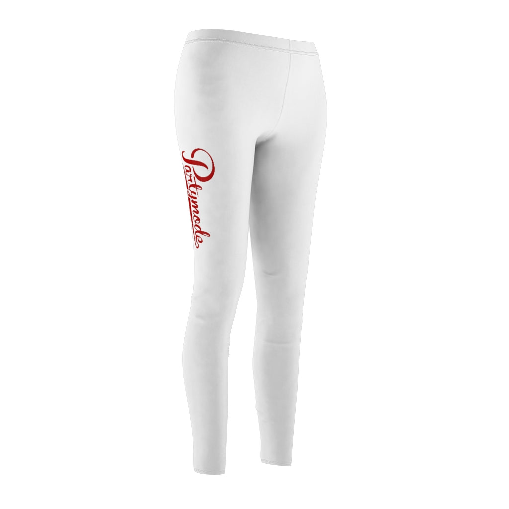 White w/ Red PartyMode Leggings