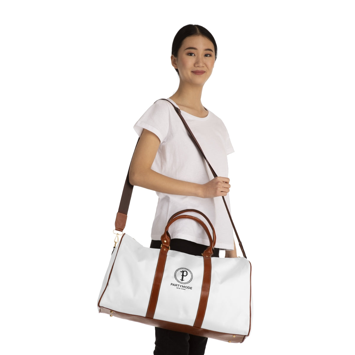 White PartyMode Waterproof Travel Bag