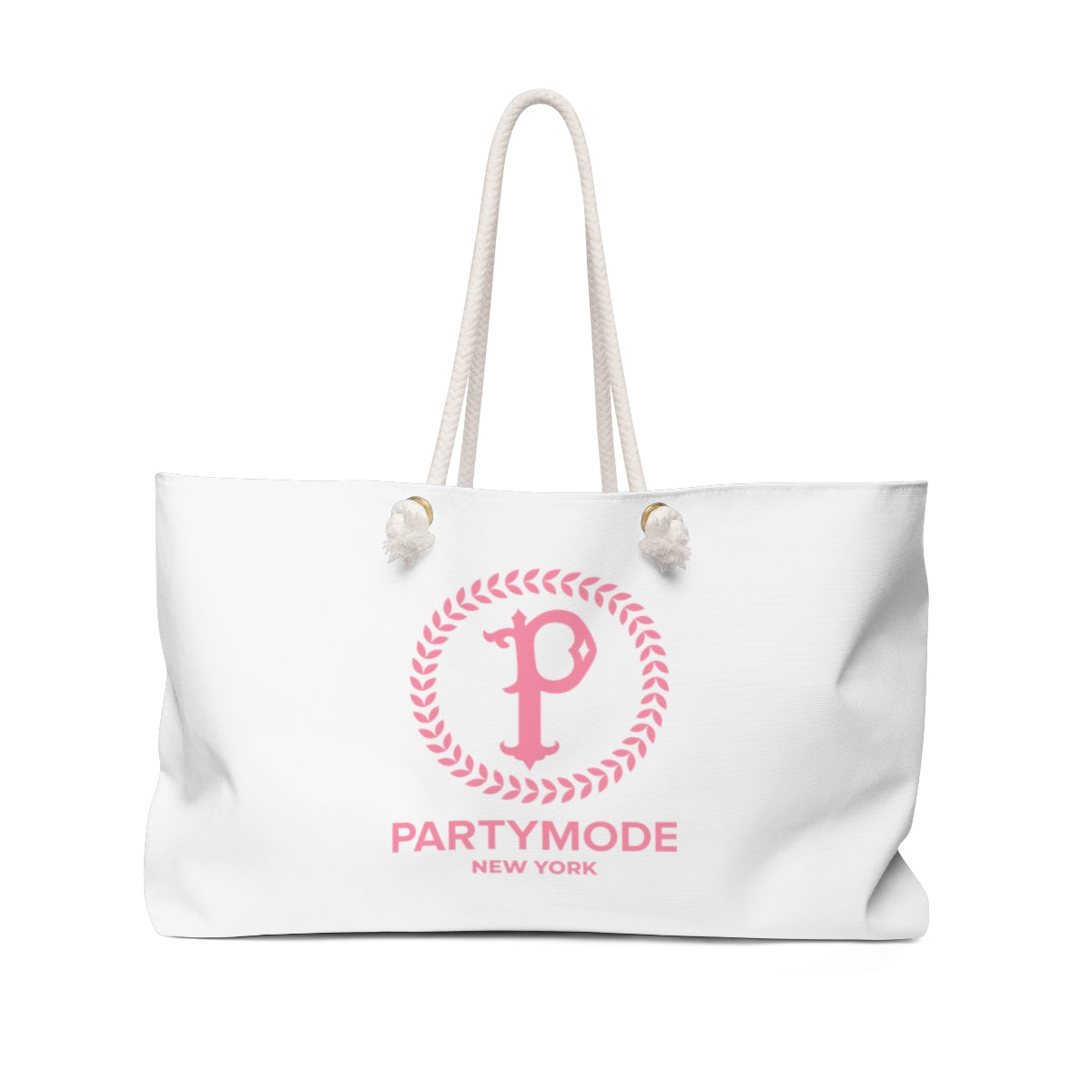 White w/ Pink Weekender Bag