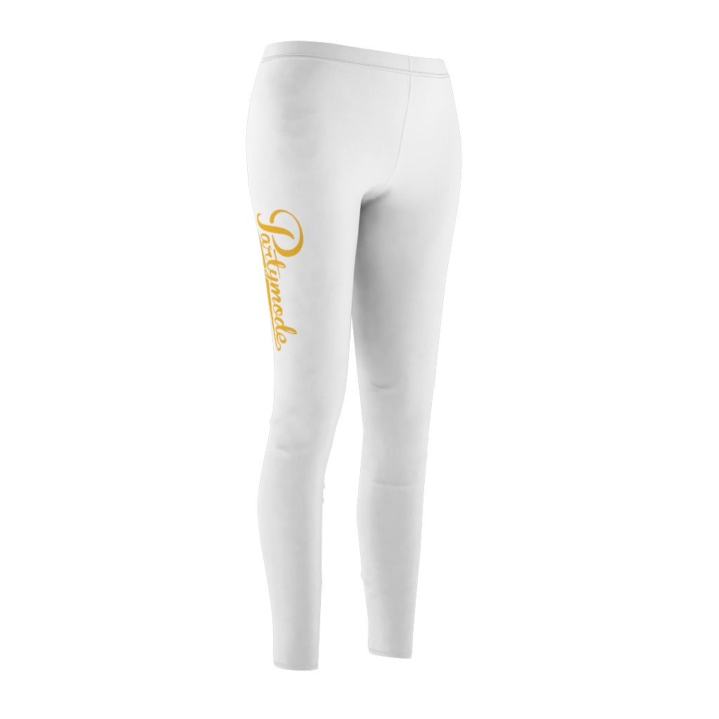 White w/ Gold PartyMode Leggings