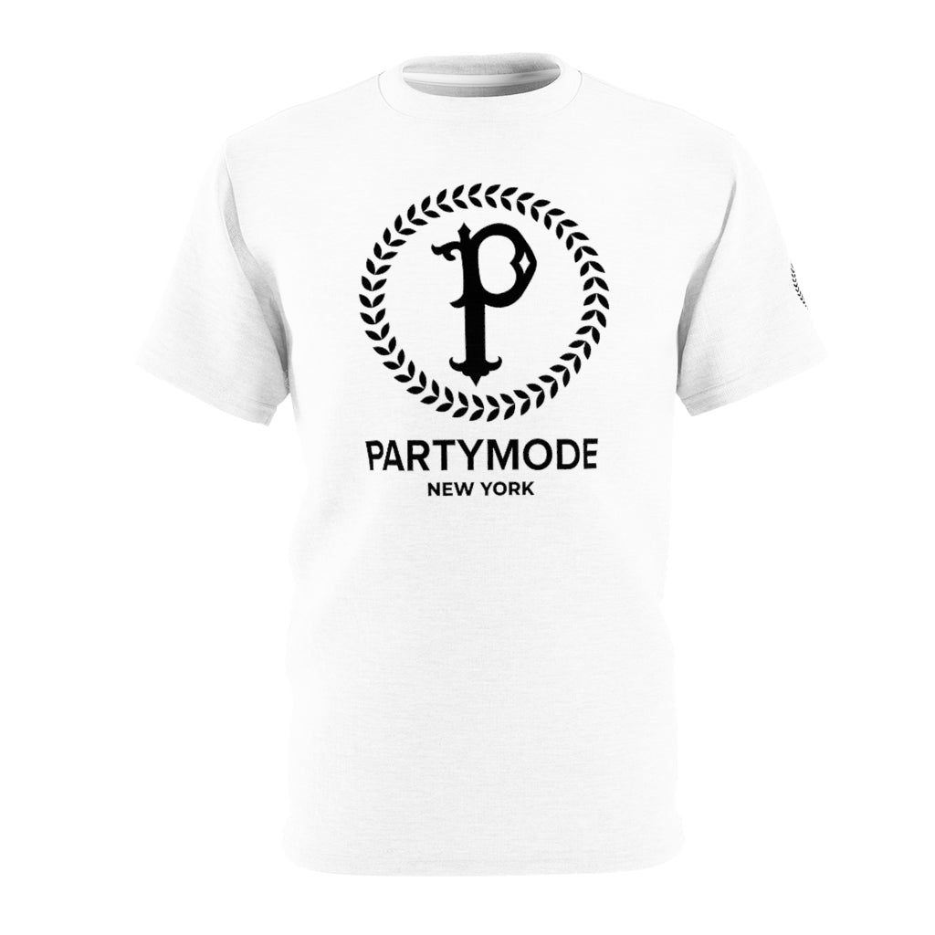 White w/ Black Logo PartyMode NY Tee