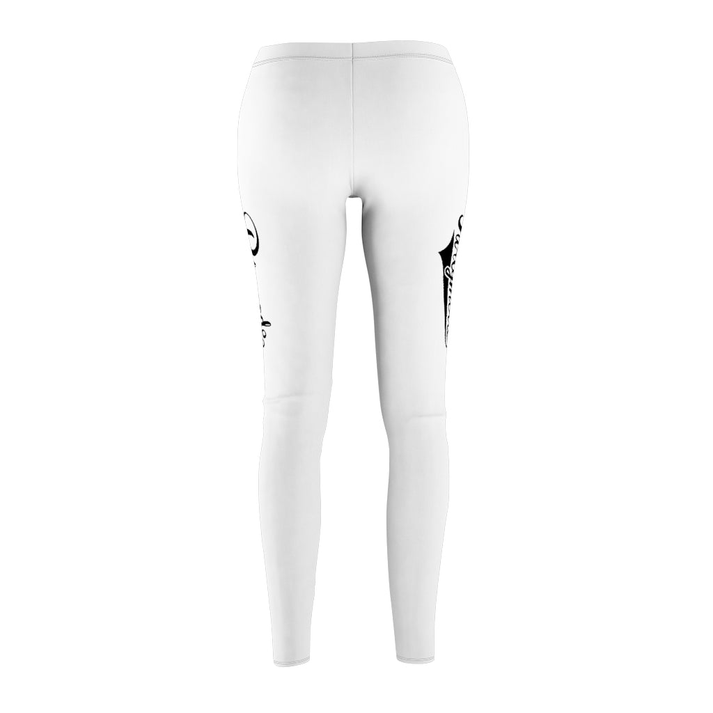 White w/ Black PartyMode Leggings