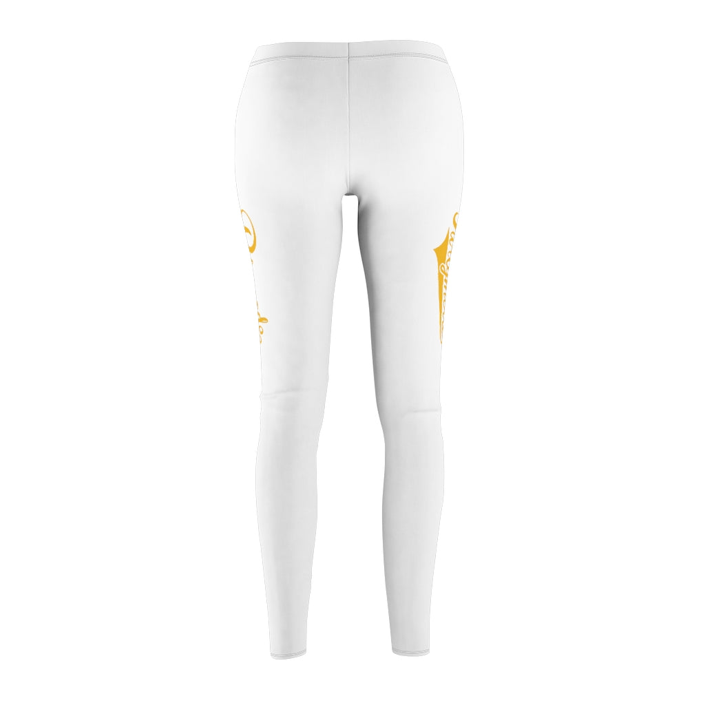 White w/ Gold PartyMode Leggings