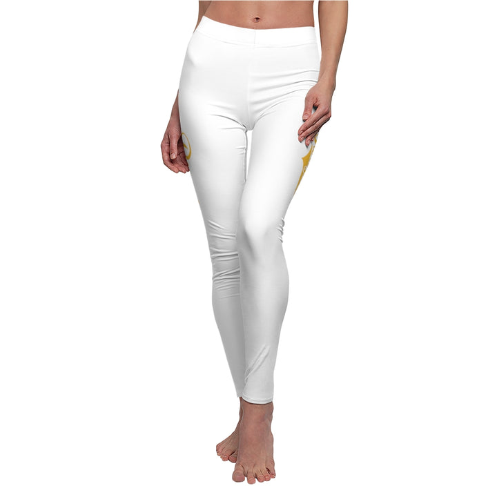 White w/ Gold PartyMode Leggings