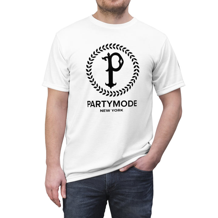 White w/ Black Logo PartyMode NY Tee