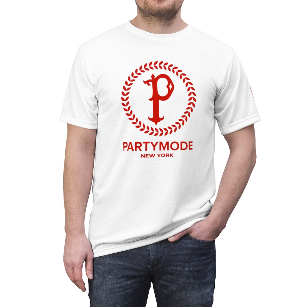 Red Logo PartyMode NY Tee