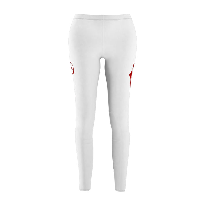 White w/ Red PartyMode Leggings