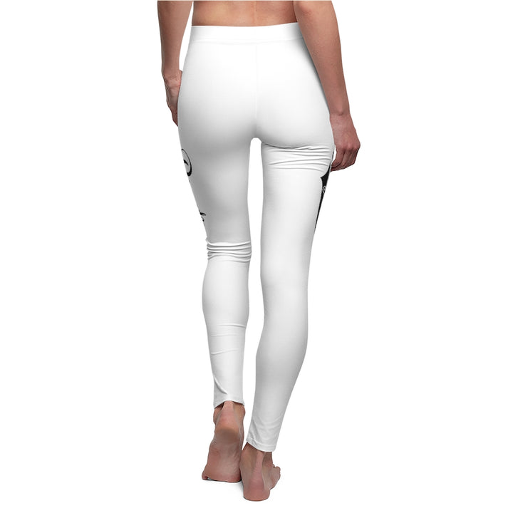 White w/ Black PartyMode Leggings