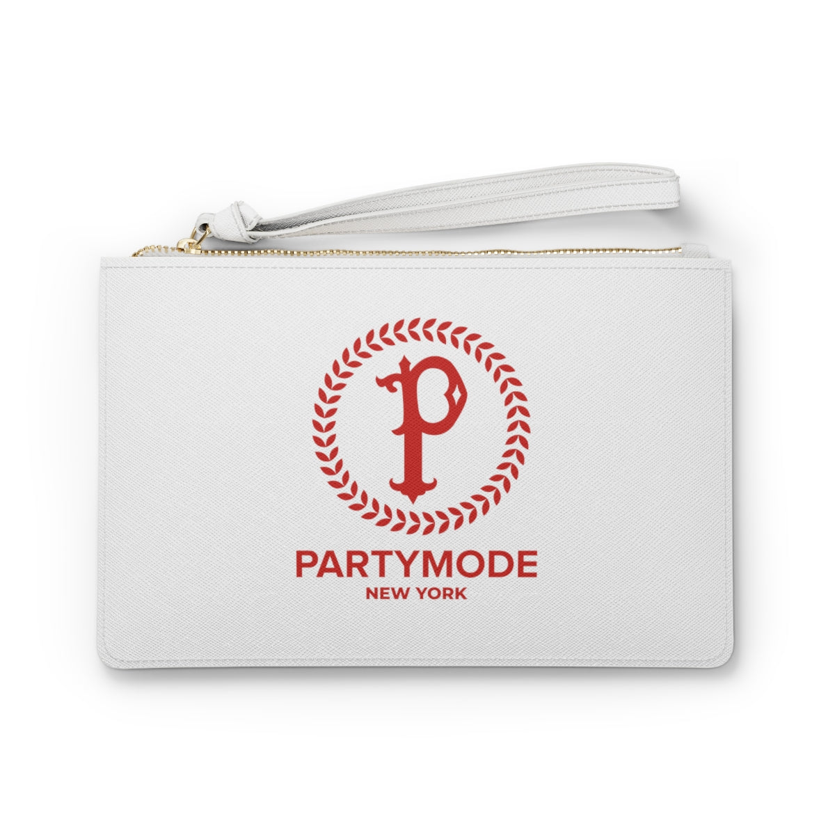 White w/ Red PartyMode Clutch