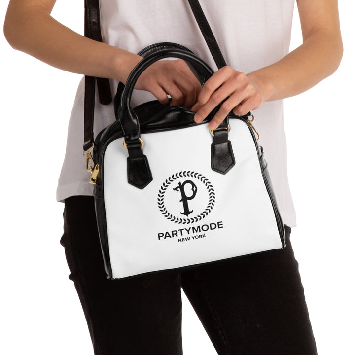 White PartyMode Shoulder Handbag