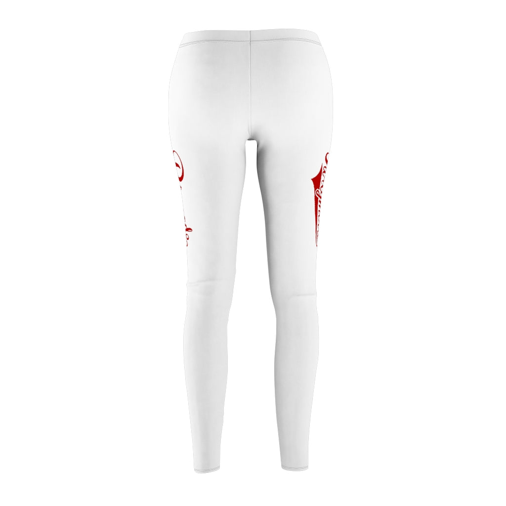 White w/ Red PartyMode Leggings