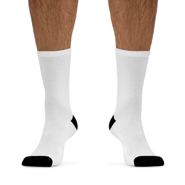 White w/ Gold PartyMode Socks