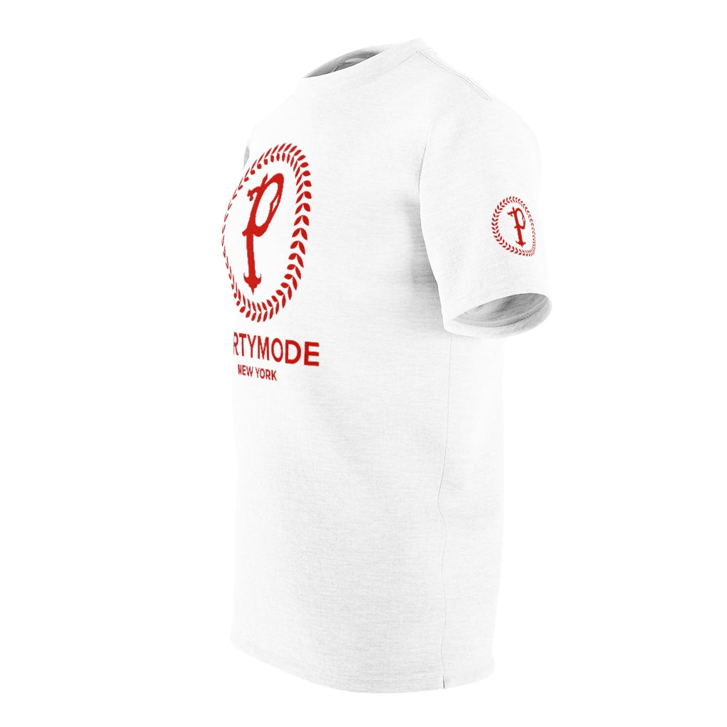 Red Logo PartyMode NY Tee