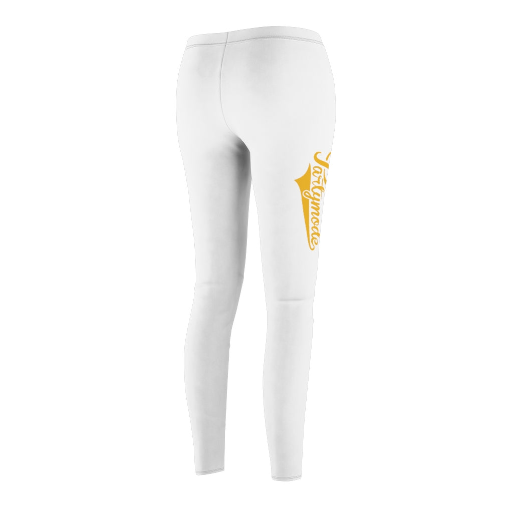 White w/ Gold PartyMode Leggings