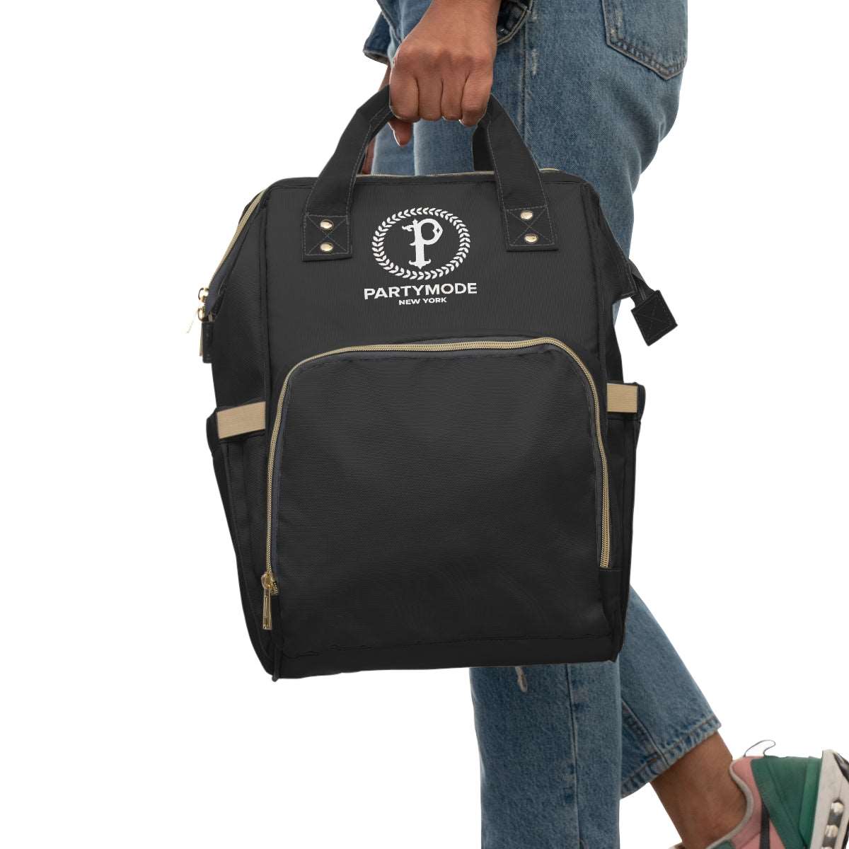 Black PartyMode Diaper Bag