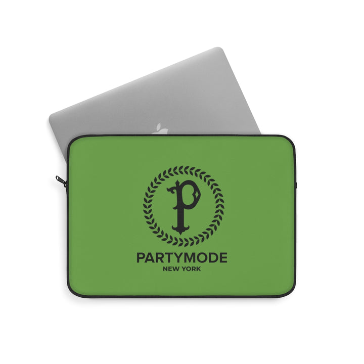 Green PartyMode Laptop Sleeve