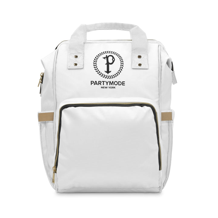 White PartyMode Diaper Bag